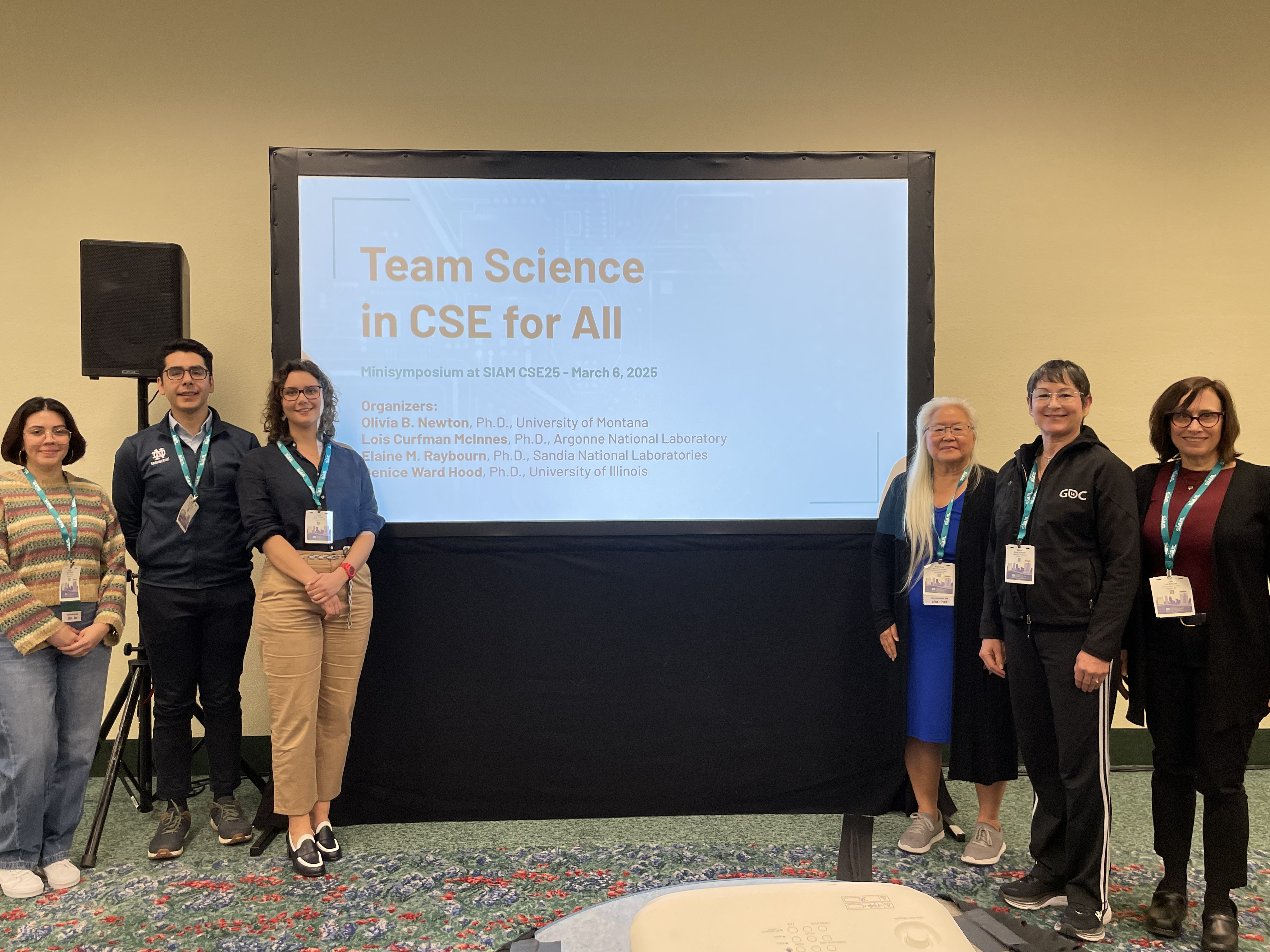 Photo of minisymposium organizers and presenters.